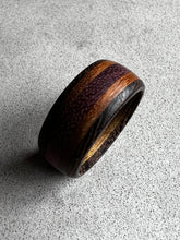 Load image into Gallery viewer, Purpleheart, Teak &amp; Wenge Ring
