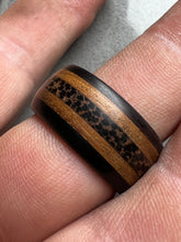Load image into Gallery viewer, Black Palm, Teak &amp; Rosewood Ring
